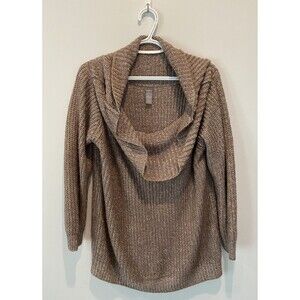 charlotte russe Light Brown turtle Cowl neck sweater Size L